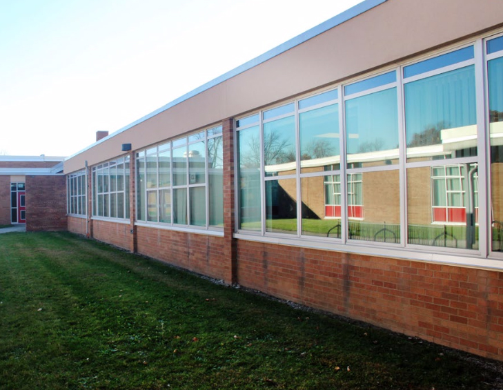 Milan Middle School: Interior/Exterior Repair - Stenco Construction Project Highlights For Education - milan1